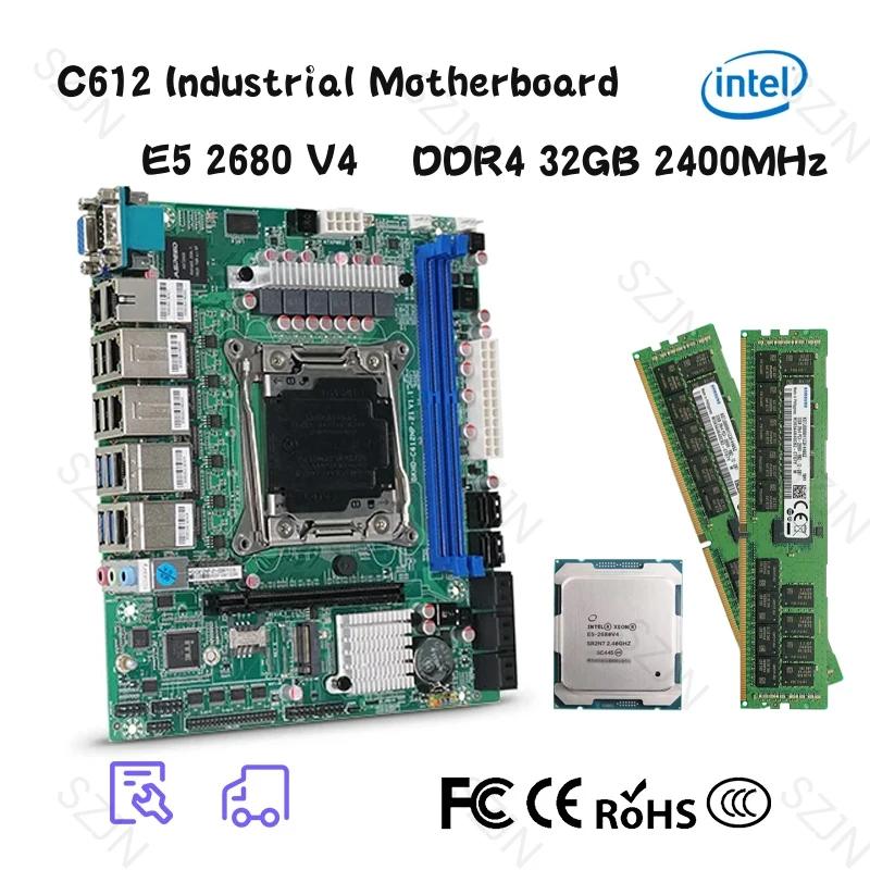 NAS   Ȩ NAS X99  ޺ ITX LGA2011 C612, 6x 2.5GbE I226 10xSATA  ̵   E5-V3 V4